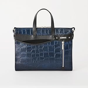 サマンサキングス　クロコダイル型押し レザートートバッグ KINGZ サマンサキングズ オールレザートートBAG（クロコ型押
