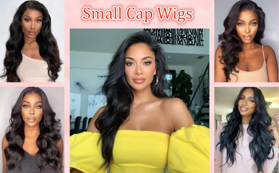 MAIME Small Cap Wigs 21 inch Size Lace Front Human Hair