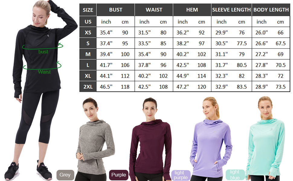 Womens Long-Sleeve Running Tops