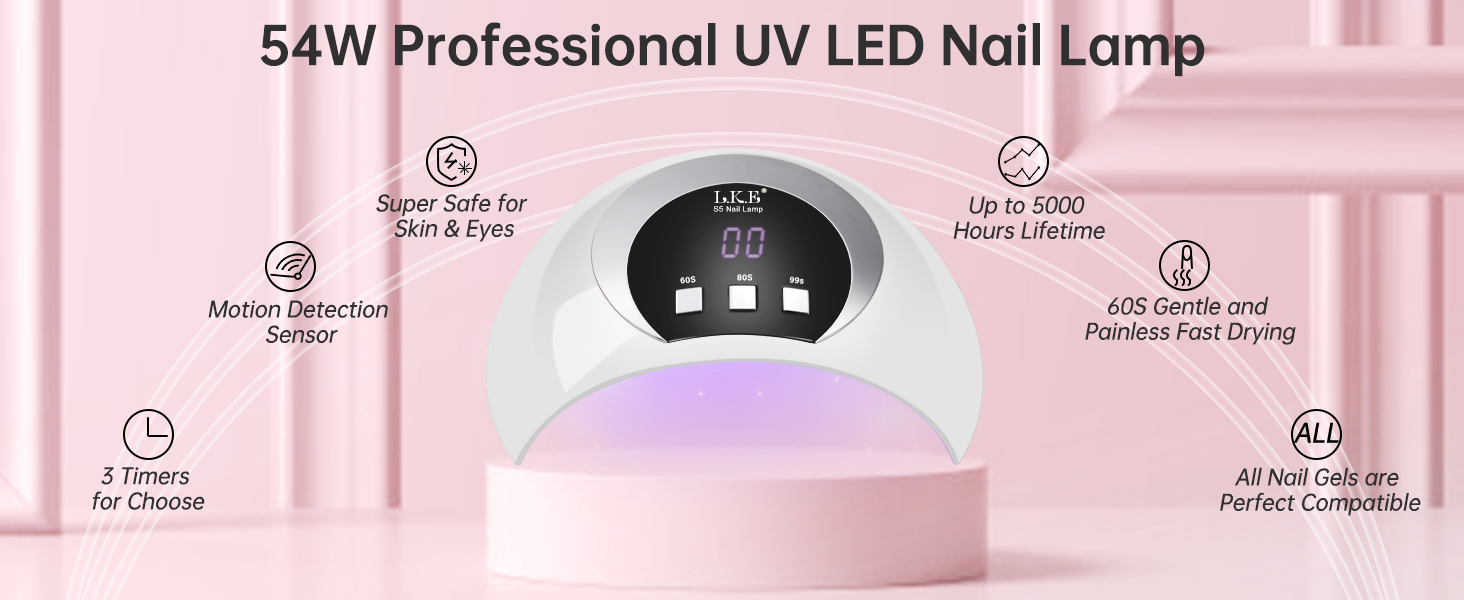 gel nail polish kit with uv light
