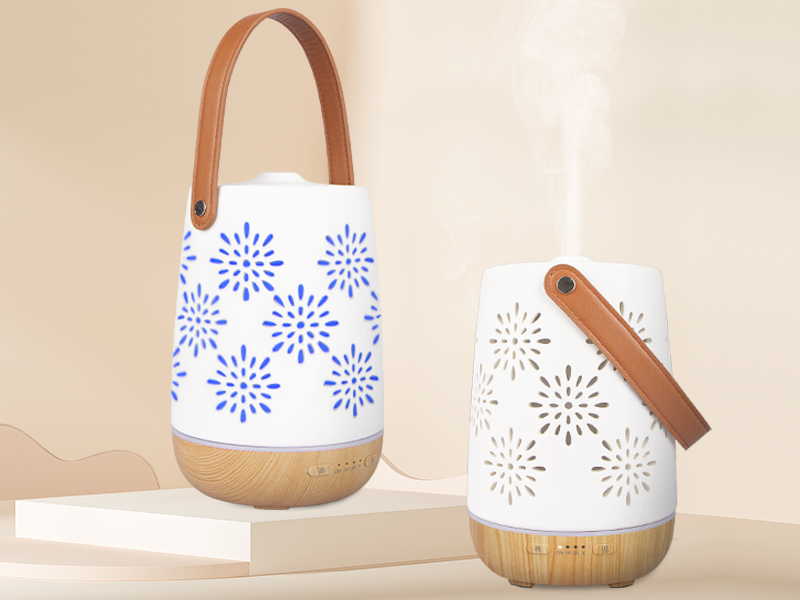 SALUBRITO Essential Oil Diffuser, Ceramic Cordless