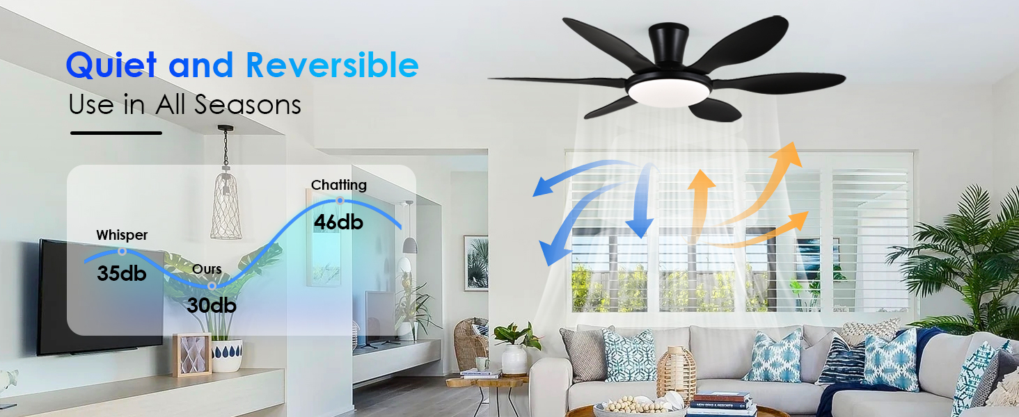 ceiling fans with lights and remote reverse