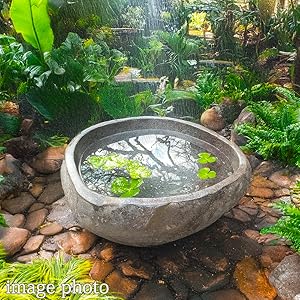 天然石台形水鉢・蹲・向鉢 天然石台形水鉢・蹲・向鉢