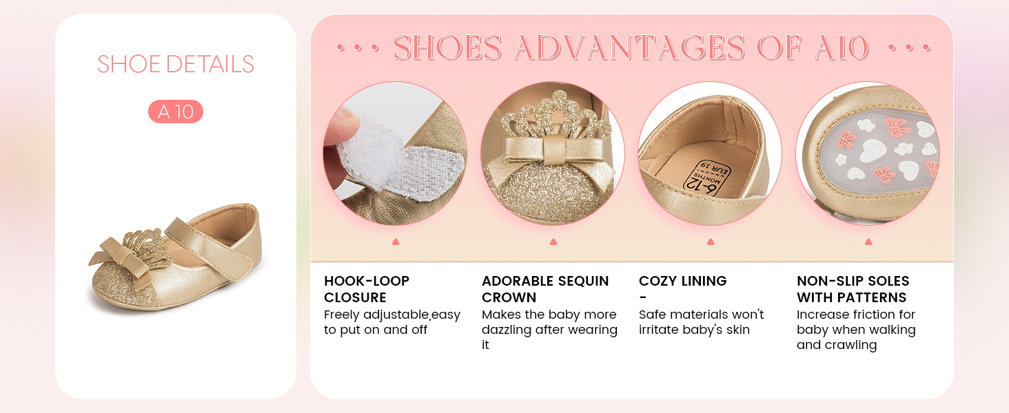 shoes for baby girls 12-18 months baby walking shoes girl 6-12 months baby girls shoes