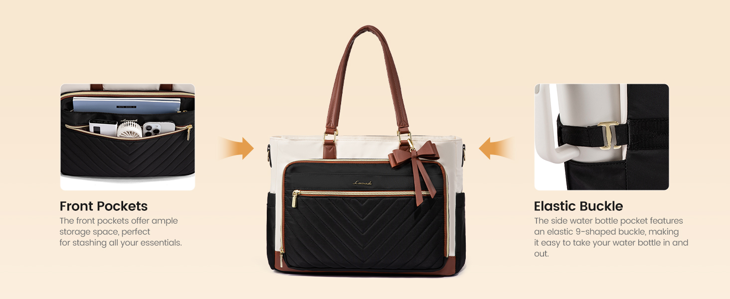 LOVEVOOK Lunch Tote Bag for Women, Insulated Lunch Bag, Large Capacity Teacher Nurse Bag for Work