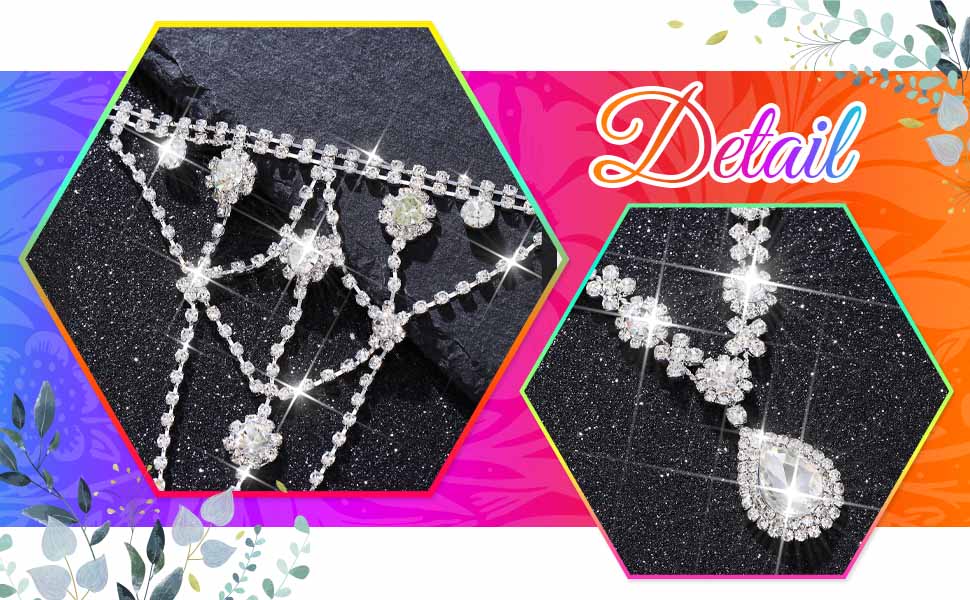 bridal jewelry sets for women rhinestone jewelry set statement necklace