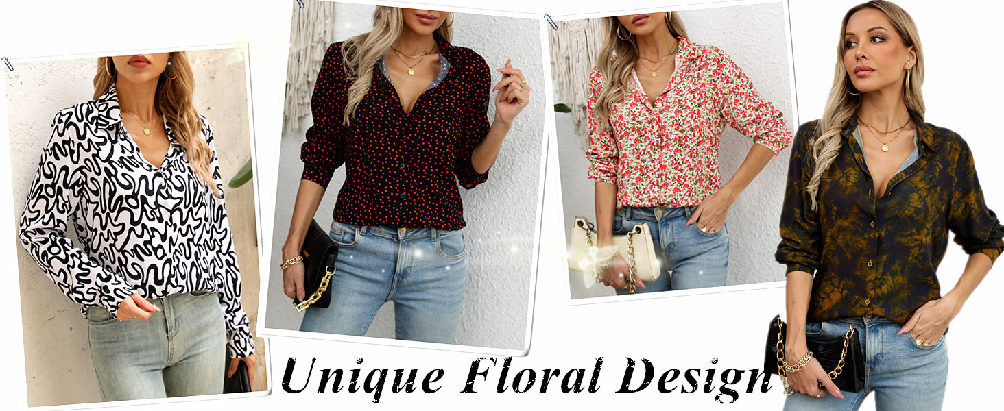 floral tops for women