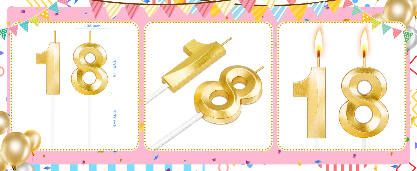 18th birthday candles