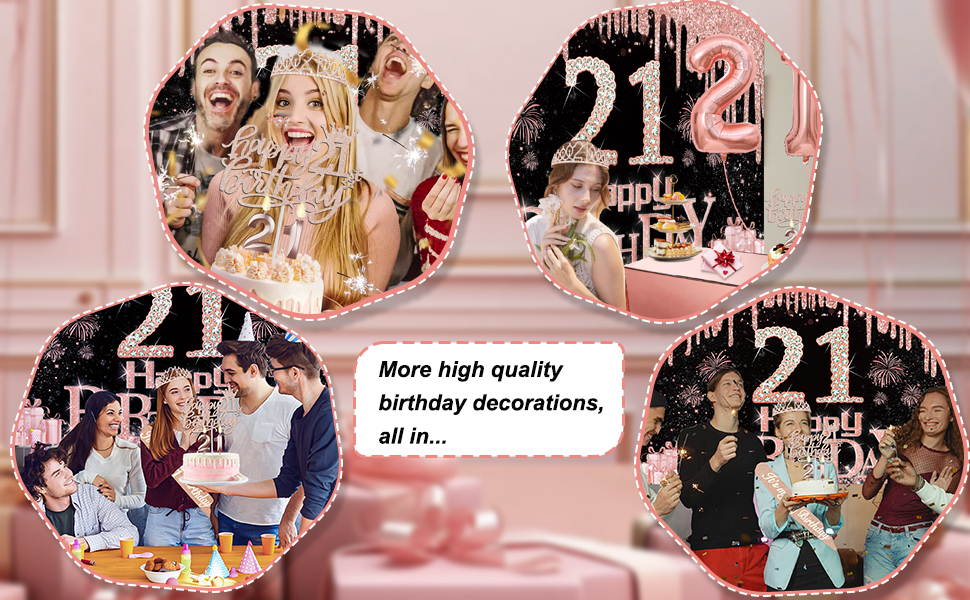 21st birthday decorations