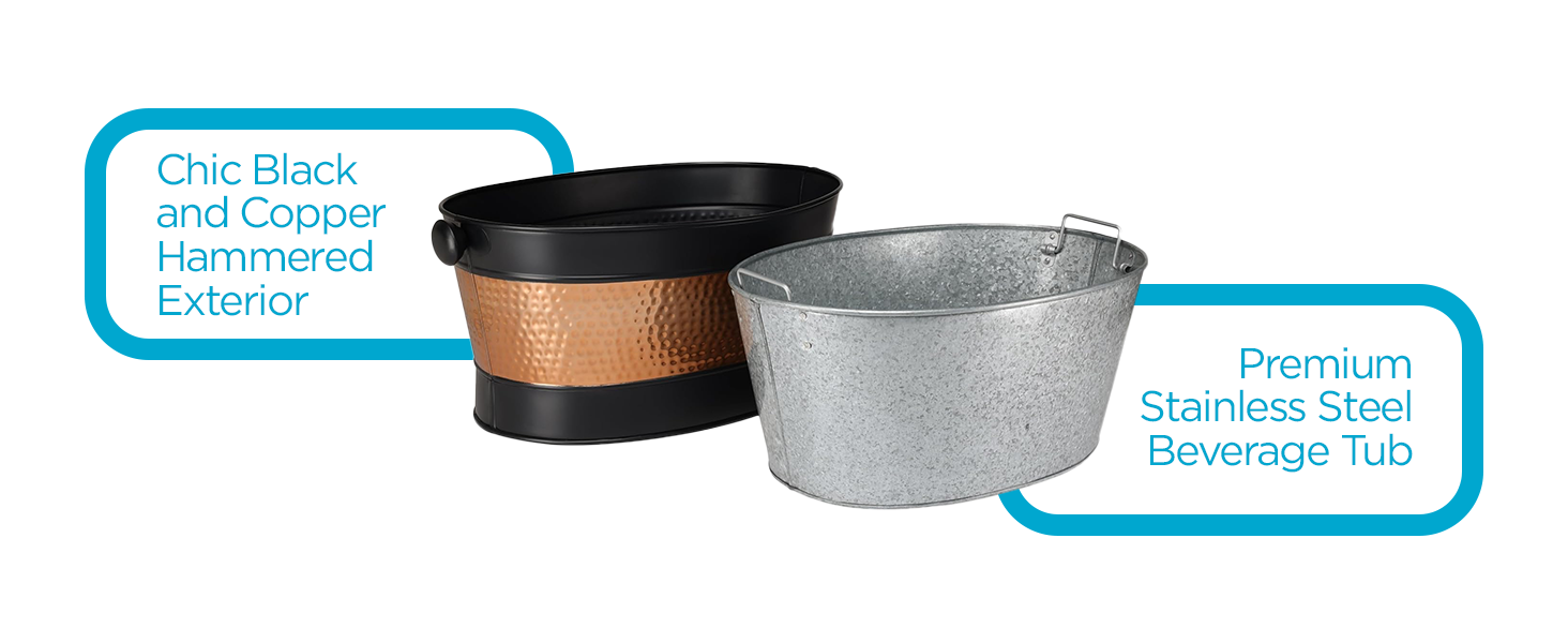 galvanized ice bucket parties versatile sturdy serving chill drink decor element fiestas resistente