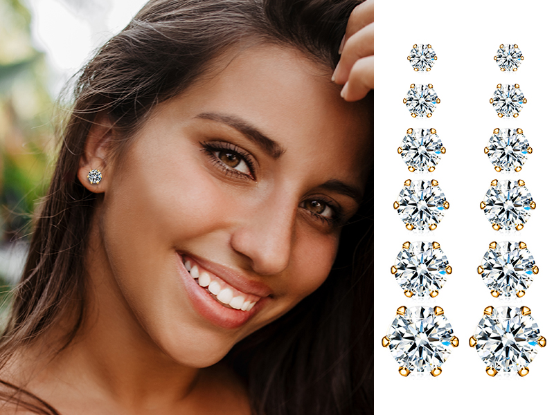 gold earrings for women