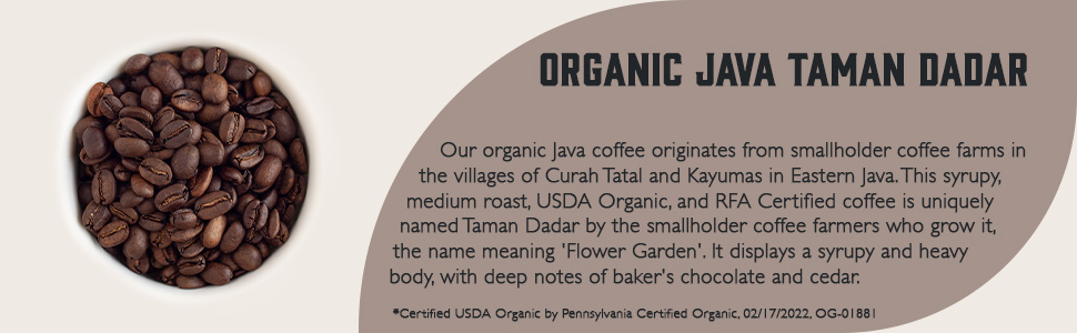 Organic Java Taman Dadar description