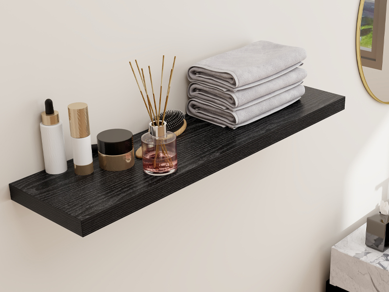 Floating Shelves, 36" x 9" Oak Floating Shelf Wall Mounted
