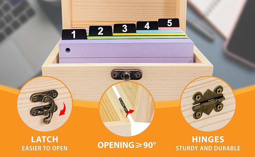 MOBYKE Index Card Holder, 250 Pcs Business Card Organizer