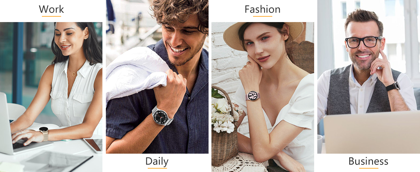 JKD for Samsung watch 7 6 5 4 band/Galaxy watch 6 4 classic band/Samsung Galaxy watch 5 Pro band