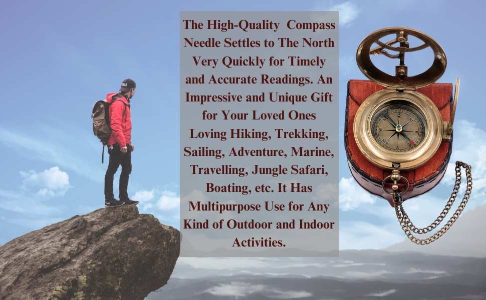 Be Strong Sundial Compass - first communion gifts for boys 