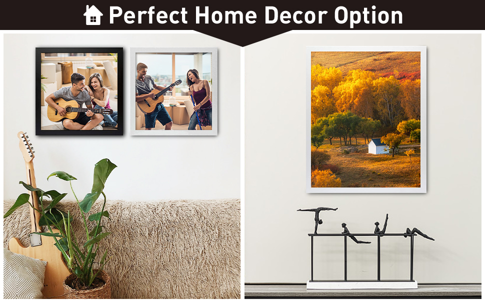 Frametory, 16x20 Picture Frame with Mat for 11x14 Picture High Definition Glass