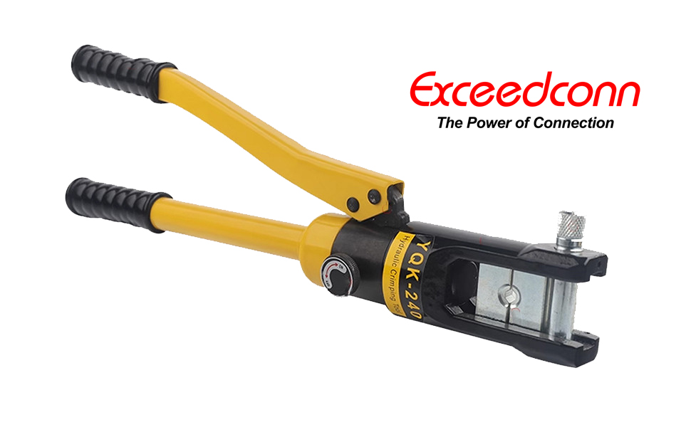 Hand Operated Hydraulic Crimping Tool, EXCEEDCONN 16 Tons Hydraulic