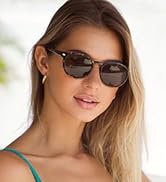 Madison Avenue Round Bifocal Reading Sunglasses for Women Men Spring Hinge,UV Protection Sun Readers