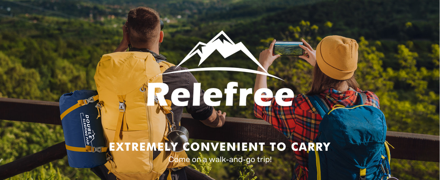 Relefree Sleeping Pad Camping Double Sleeping Pad10CM Ultra Thick