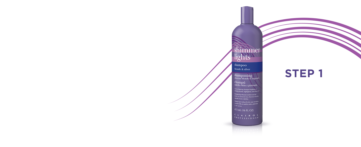 Clairol Professional Shimmer Lights Purple ConditionerNeutralizes