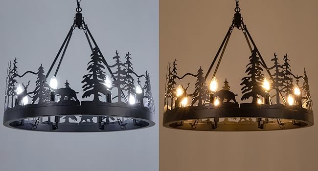 modern black chandelier