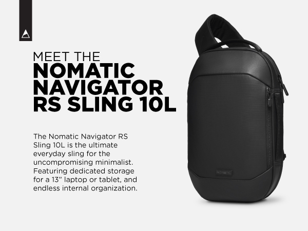 NOMATIC Navigator Sling 10L ショルダースリングバッグ Navigator Sling 10L – Slim Tech Sling Bag for 13