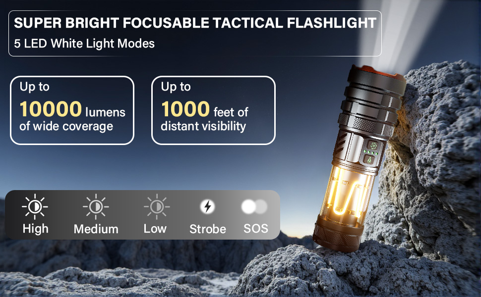 rechargeable tactical flashlight