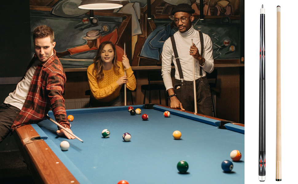 AKLOT Pool Cue,Pool Cues Sticks Set for Billiards 58 inch Billiard Cue