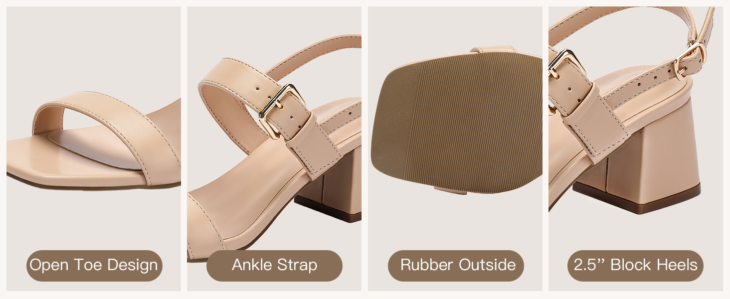 women wide heeled sandals