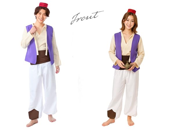アラジン コスプレ衣装セット Amazon.co.jp: [monoii] 魔法のランプ付き アラジン コスプレ