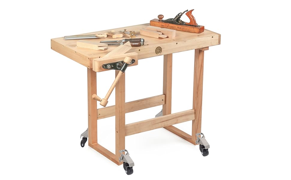 Retractable Workbench Casters Kit Heavy Duty 880lbs Capacity,Removable