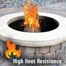 Fire Pits Ring Insert Liner Outdoor Outside Fireplace Wood Burning Portable Camping Bonfire