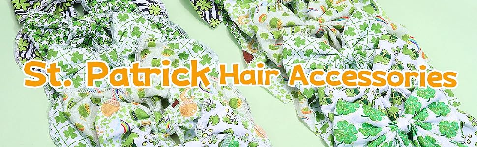 St. Patrick hair bows