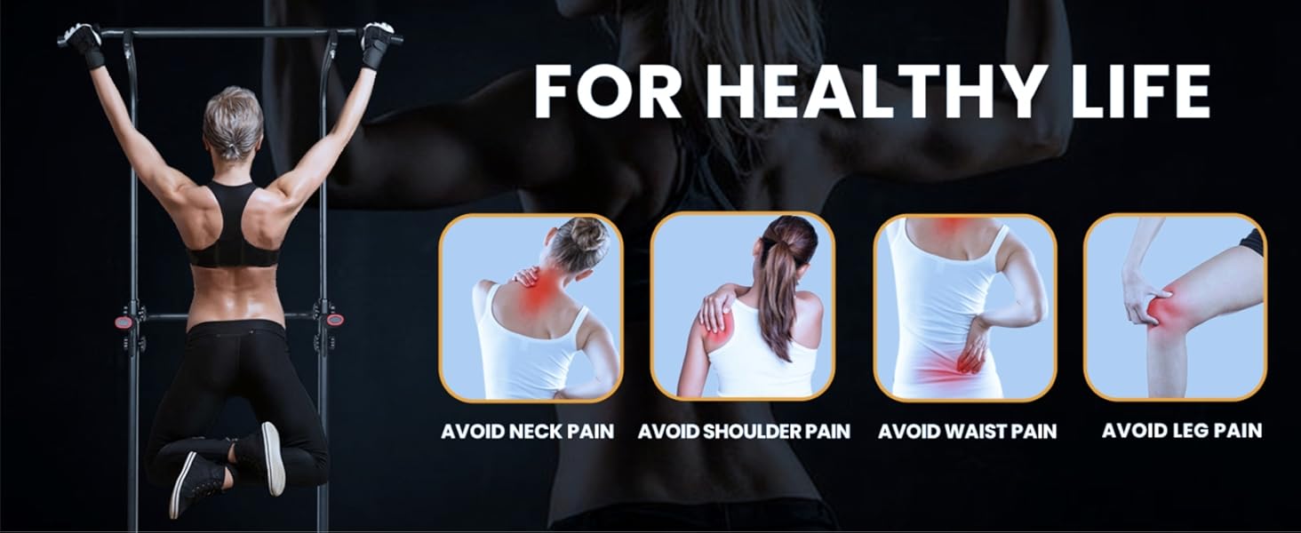 Power Tower Pull Up Bar Dip Station