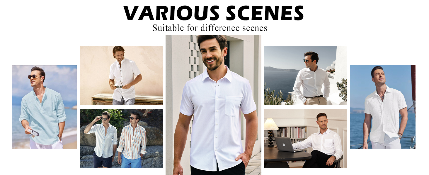white 4 way strech dress shirt summer+shirts+for+men+linen no tuck short sleeve dress shirt