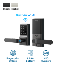 eufy smart lock 9V battery emergency unlock contacts