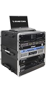 Amazon.com: Sound Town Lightweight 10U PA DJ Rack/Road Case with