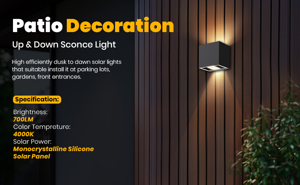solar wall light