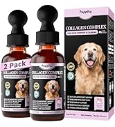 POPPAW Liquid Collagen for Dogs Skin Comfort & Calming, Dog Itch Relief & Anti-Scratching & Coat ...