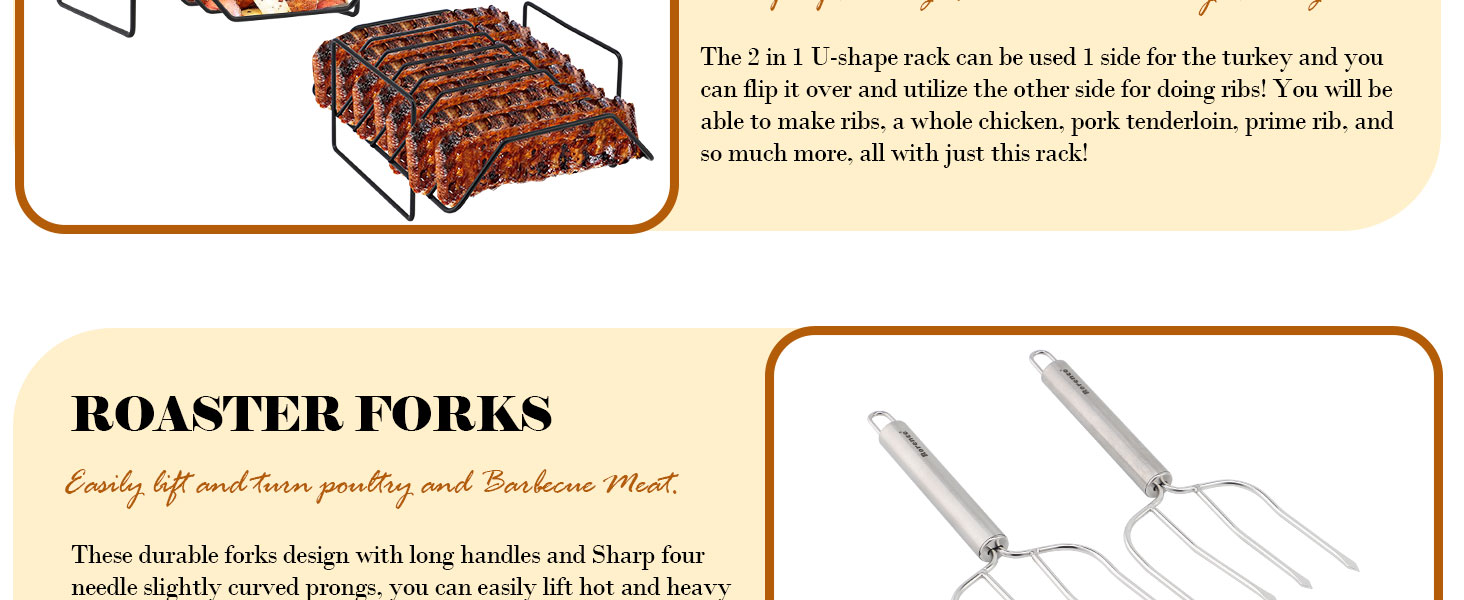 Turkey Roasting Pan with Nonstick Rack Large 16 x 12 Inch