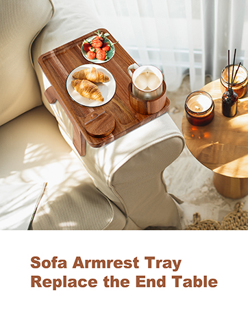 over couch arm table tray