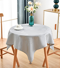 beside table cover