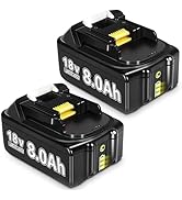 2Pack 8000mAh BL1860B Battery Replacement for Makita 18V Batteries Compatible with Makita Battery...
