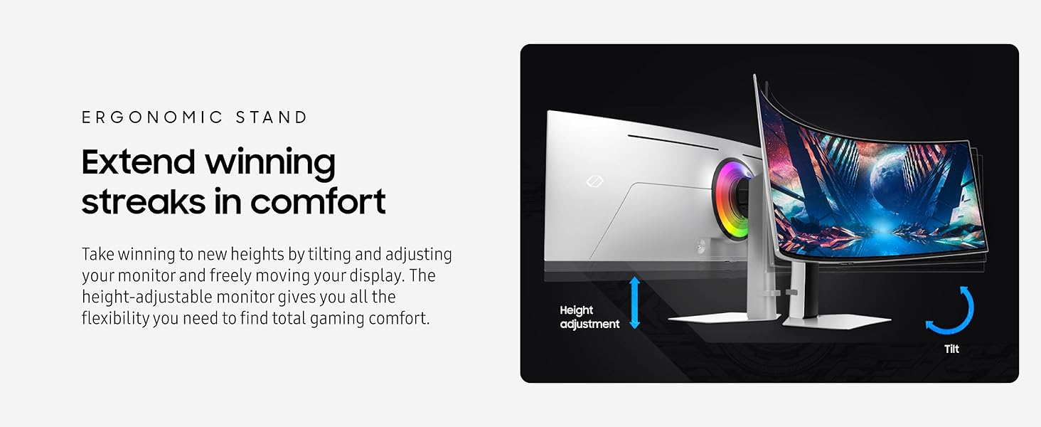 Samsung 49 inch Odyssey OLED G93SC Curved Gaming Monitor