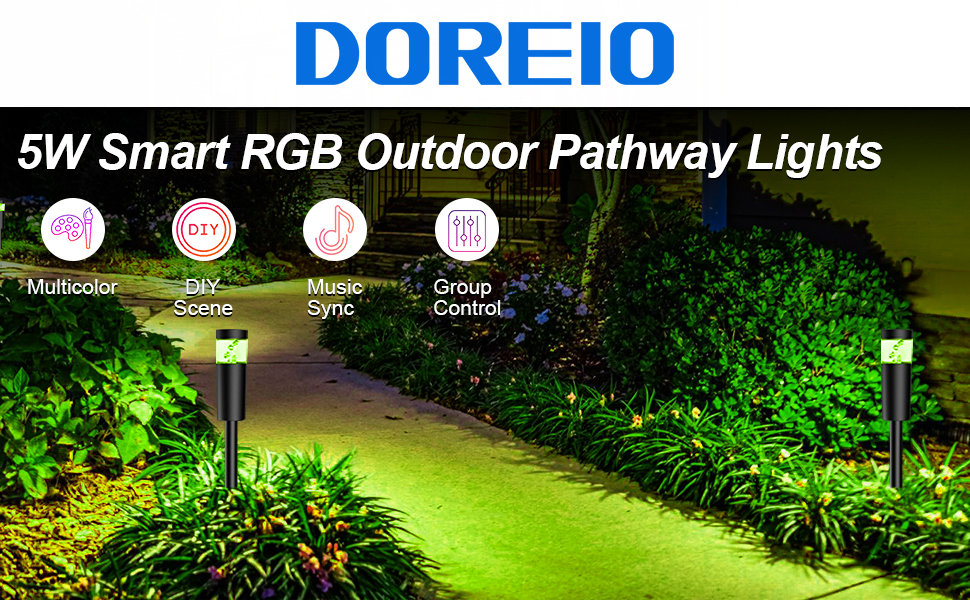 4-in-1 RGB Pathway Lights