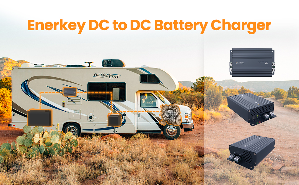 12V 20A DC to DC Charger with Smart Chip, Enerkey OnBoard