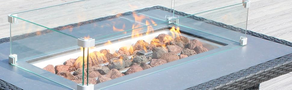 Ohana Depot Outdoor Fire Table
