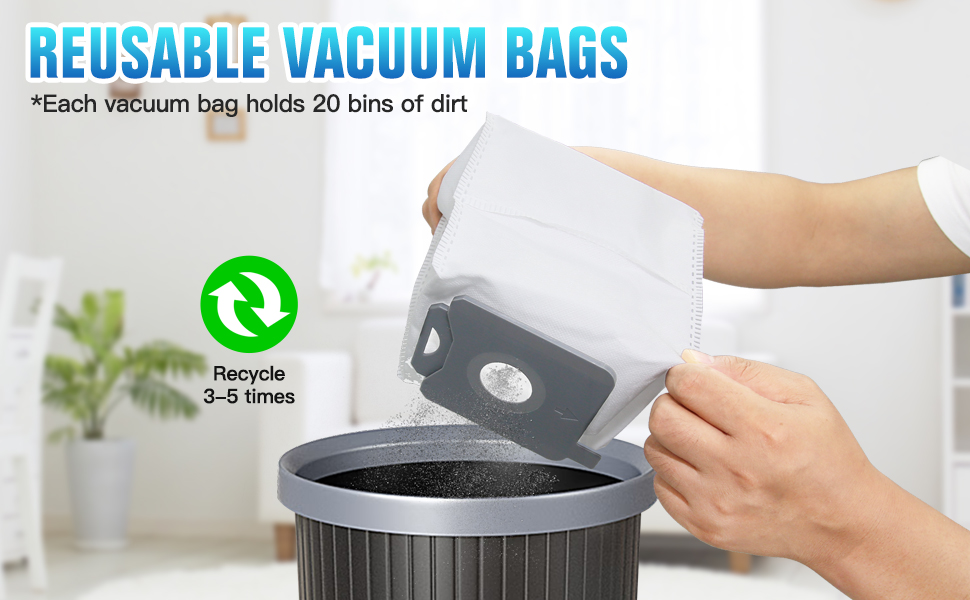 Vacuum Bags Compatible with iRobot Roomba i3+(3350), i4