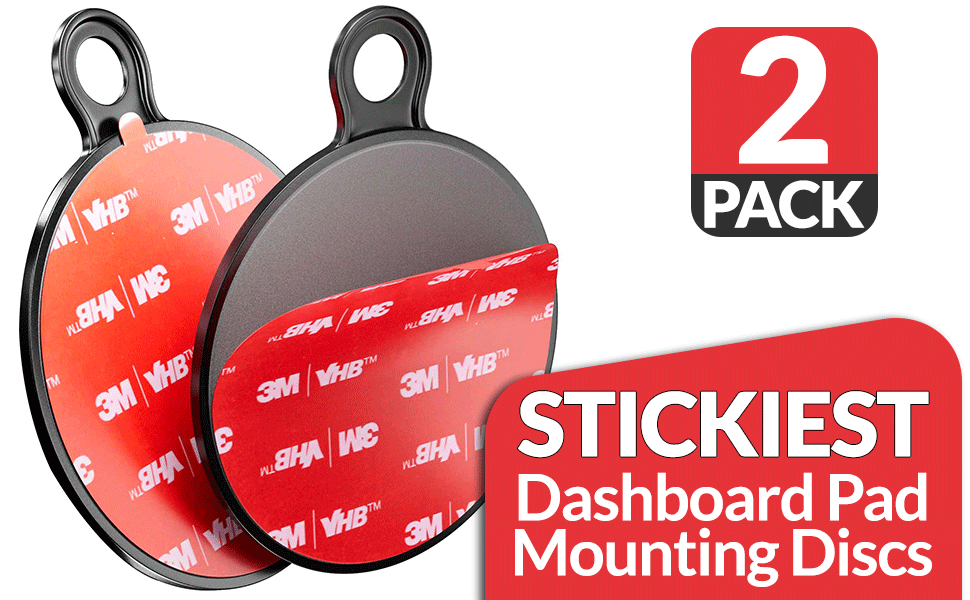 Dashboard Pad Mounting Disk for Suction Cup Mount 3M